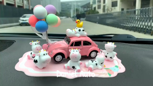 Hiasan Moo 6 in 1 hiasan dekorasi dashboard Sapi/cow