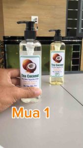 Dầu dừa dưỡng tóc cao cấp 250ml. Tinh Dầu dừa ép lạnh nguyên chất hữu cơ cao cấp. Dầu dừa dưỡng tóc dưỡng da dưỡng thể massage body. ( tặng lăn môi dầu dừa cao cấp 10ml )