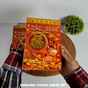 Kalender Harian Sedang/Medium 2026 - Awali Tahun Baru dengan Hoki & Warna Cerah