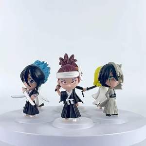 Mô hình Bleach - Set 6 Bleach Kurosaki Ichigo Kuchiki Rukia Inoue Orihime Sado Yasutora Ishida Uryu Bount Kariya Jin 7cm