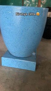 Bak mandi teraso warna biru laut 40*50 (ONGKIR CHAT ADMIN )