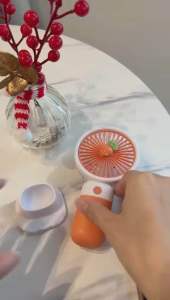 TabTech MY Mini Hand Pocket Stand Fan - USB Charging, Portable and Easy to Carry, Macaron Colour - Ideal for Students, Fast Shipping