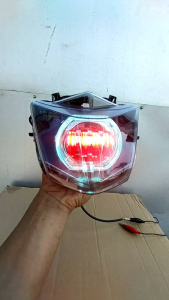 SEPAKET REFLEKTOR LAMPU TEMBAK BILED 4 lensa BEAT 2016 2017 2018 2019 ESP ice blue