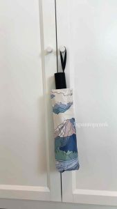 2 ร่ม ลายสถานที่ท่องเที่ยว ยี่ปุ่น ลายฟูจิซัง ร่มกันแดด ร่มกันฝน เสริมความสวยงามของกระเป๋า