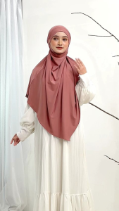 RUMAISYA Ekonomis Daffi Hijab Frech Khimar Premium ala Erina Gudono Haji Umroh Jumbo Syari