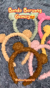 Bando Bulu Korea Kuping Beruang Bando Fashion Korea