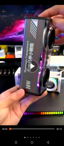 V8 Cyberpunk Style Bluetooth Audio Dazzle Lights Dual Speakers High Volume