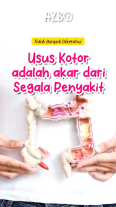 ASLI!! AZBO Teh Detox Sistem Pencernaan Pembersih Usus Kotor Melancarkan BAB Sembelit