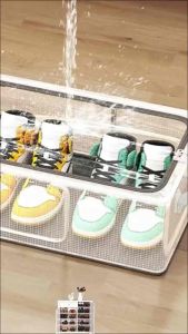 折叠长形收纳箱 (大号) Folding Long Storage Box  #这个收纳箱可以放在床下😍，沙发底下装鞋，衣服和杂物#鞋子收纳盒 #床下收纳盒 #长形收纳盒#居家好物🌈