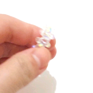 VMT - GELANG KRISTAL PUTIH / GELANG KARET / GELANG CANTIK