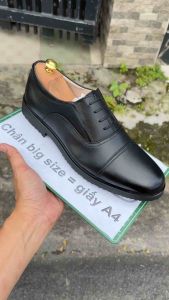 Giày da công sở giày tây cỡ lớn 45 46 47 48 cho nam cao to chân ú bè. Big size leather shoes for wide feet