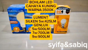 BOHLAM LED / LAMPU LED CAHAYA KUNING GENLUX PAKET 10PCS