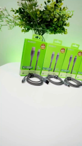 Robot RNCC100 USB-C to USB-C Braided Kabel Data Cable Fast Charging 100CM 65W Type-C to Type-C Original - Garansi Resmi 1 Tahun