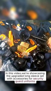 Security Guard Longsleeve Set Uniforms and Belt Set