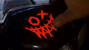 [ 1 MIẾNG ] TEM MẶT CƯỜI PHẢN QUANG LỘT DÁN TRANG TRÍ XE