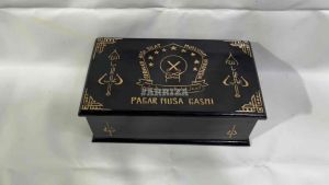 Kotak Tempat Sabuk Organisasi PN Gasmi Pagar Nusa Gasmi Dari Kayu Jati Motif Ukir Logo Pagar Nusa Gasmi (FREE UKIR NAMA)