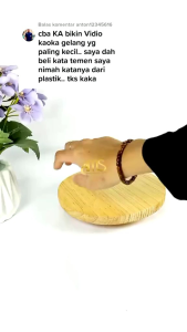 gelang kaukah Wanita-Pria kokka Bonus cincin