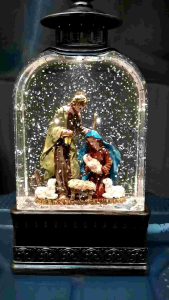 NATIVITY BELEN SNOW LANTERN CHRISTMAS DECORATIONS