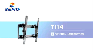 Zeno T114 26"-65" Heavy Duty Low-Profile Tilting TV Wall Mount Bracket for 26-65 inch LCD LED OLED 4K or Plasma Flat Screen TVs - 50kg Loading CapacityMax VESA 400x400mm 电视机墙壁支架挂架子 Penyangkut Tv Braket