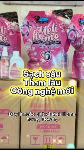Thùng/4 Túi Nước Giặt Xả Meli Home 14.4L - 4 Túi 3.6L - Thơm Lâu 72H - Công Nghệ Sinh Học An Toàn Da Tay Dùng Được Cho Cả Quần Áo Trẻ Em - Đậm Đặc Siêu Tiết Kiệm