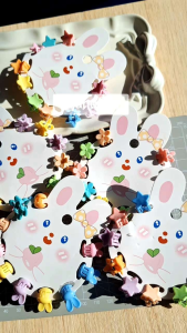 isi 10- jepit rambut mini jepit rambut anak lucu