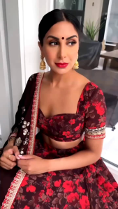 [PRE-ORDER] Semistitched Faux Georgette With Beautiful Digital Print Work Lengha ( Delivery 15 days)