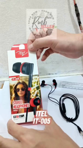 ITEL IT-005 HANDSFREE EXTRA BASS EARPHONE BIG BASS HEADSET HD SOUND QUALITY FOR ANDROID