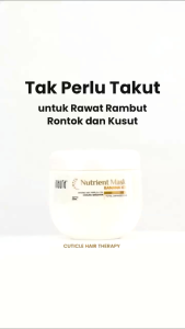 Inaura Nutrient Hair Mask Banana Ice 500ml / Masker Rambut / Masker Perwatan Rambut Rusak