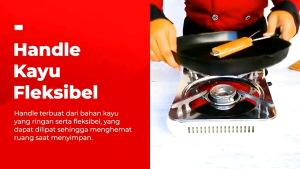 Square Grill Pan 20 Cm Anti Lengket Wajan Lipat Serbaguna Teflon Panggangan Steak