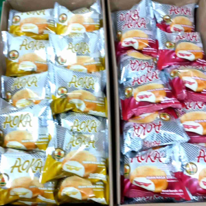 Roti Donat Aoka Ada 3 isian Rasa 1 dus isi 40pcs