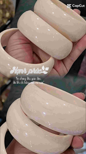 Vòng tay Nam nhựa giả Ngà Bản lớn mang lại May Mắn Hạnh phúc