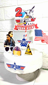 Top Gun Cake Topper (High-quality Personalize Ready-to-use)