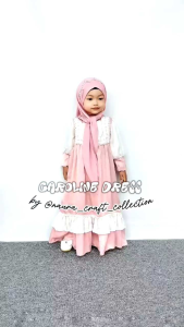 \\\"NCC\\\" Usia 1-5 Tahun Gamis Anak Perempuan CAROLINE BY Mybee Dress Panjang Baju Muslim anak Cewek