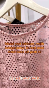 VEST TALI BRUKAT PREMIUM/ROMPI BROKAT WANITA