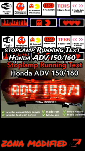 Stoplamp Running Text Animasi Honda ADV 150 / 160