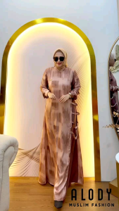 ALODY ANNISA: Baju Dress Candy Crepe Wanita Muslim Annisa Dress By Alody