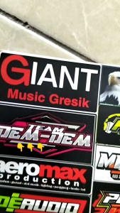 STIKER MINIATUR SOUNDSYSTEM BAHAN CROMO(TIDAK ANTI AIR)