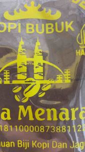 Kopi Bubuk Lampung Asli Cap Dua Menara 150 gram Kopi Robusta