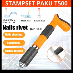 Alat Mesin Tembak Paku Beton 7.3mm Fastening Gun Ramset Gun Mini Tang Ramset T500 Tang Tembak Paku Beton Tang Rivet