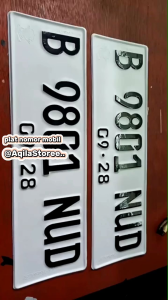 plat nomor mobil terbaru dan standar berlogo korlantas polri asli timbul