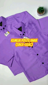 KEMEJA POLOS COUPLE AYAH DAN ANAK WARNA LILAC LENGAN PENDEK DAN LENGAN PANJANG/KEMEJA COUPLE PREMIUM QUALITY/KEMEJA COUPLE AYAH DAN ANAK WARNA LILAC/SIZE ANAK S-XXXL/SIZE AYAH M-XXXL