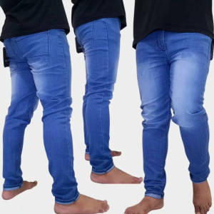 Celana Jeans Panjang Pria Skinny Hitam Biru Panjang Slimfit Denim Strecth