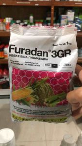 Furadan 3GR 1kg Insektisidaa Nematisida Pengendali Hama Tanaman Kemasan Pabrik Uret Pada Akar
