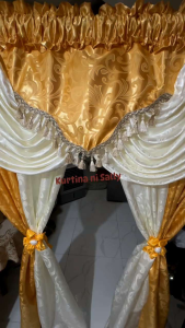 silvian swag curtain with tassel board (available in all color combination)