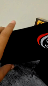 songkok peci hitam logo santri merah putih