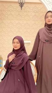 Gamis Terbaru Magda Abaya Bahan Ceruty Babydoll Full puring Hyget Aplikasi Payet Mewah Elegan