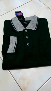 Poloshirt Kaos Kerah Lengan Panjang Atasan Kaos Seragam Olahraga Wanita