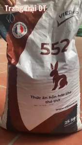 1 Kg Cám thỏ thịt 552 thức ăn cho thỏ con nhỡ chuột bọ ú nhím dũi..