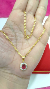 Kalung Nori Ukir Dewasa Perak 925 Lapis Mas