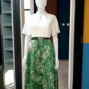 dress wanita kerah shanghai D7918/dress wanita cheongsam/qipao dress/midi dress korea